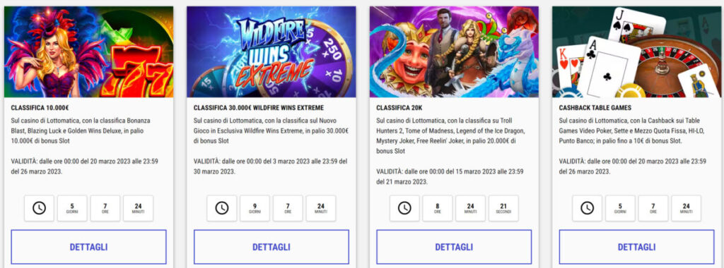 Lottomatica Casino Promozioni