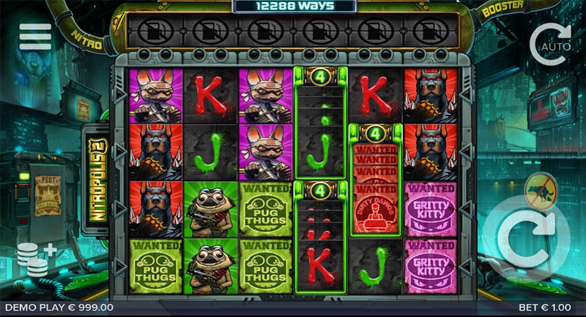 Nitropolis 2 Slot Casino Monkey