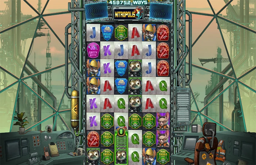 Nitropolis 4 Slot Casino Monkey