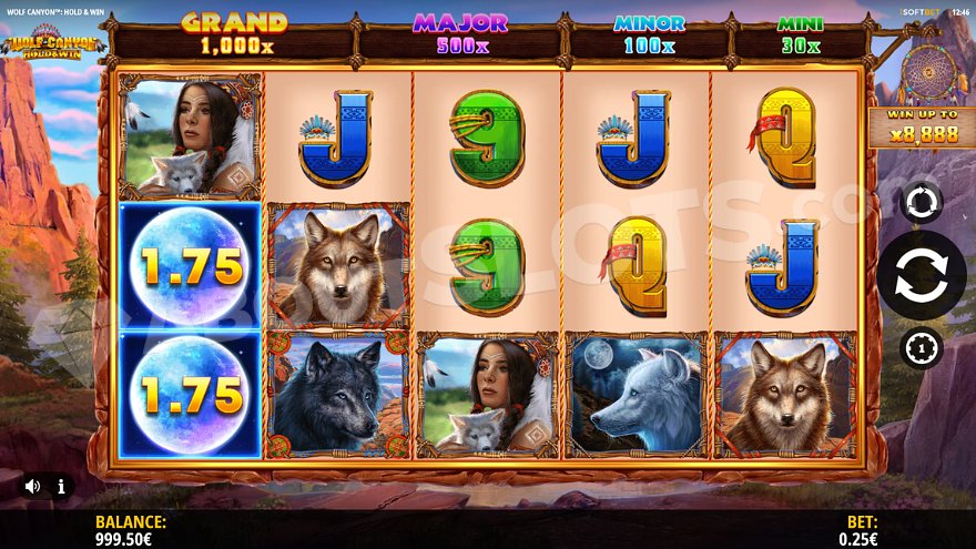 Wolf Canyon Hold & Win Slot Casino Monkey