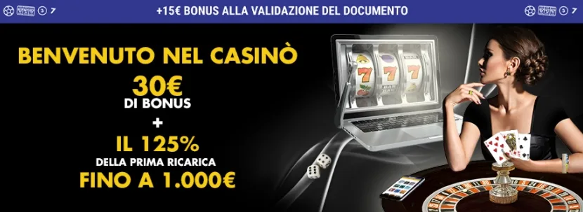 lottomatica regala 15 euro bonus senza deposito