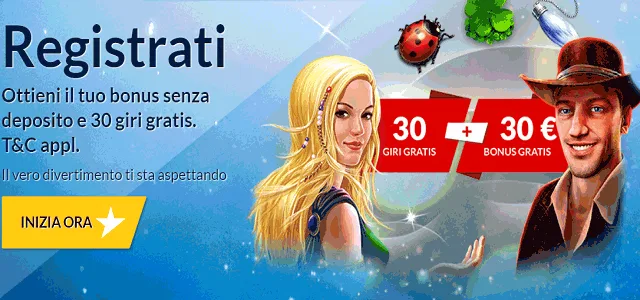 Bonus Senza Deposito Starvegas Casino 30 Giri Gratis + 30€