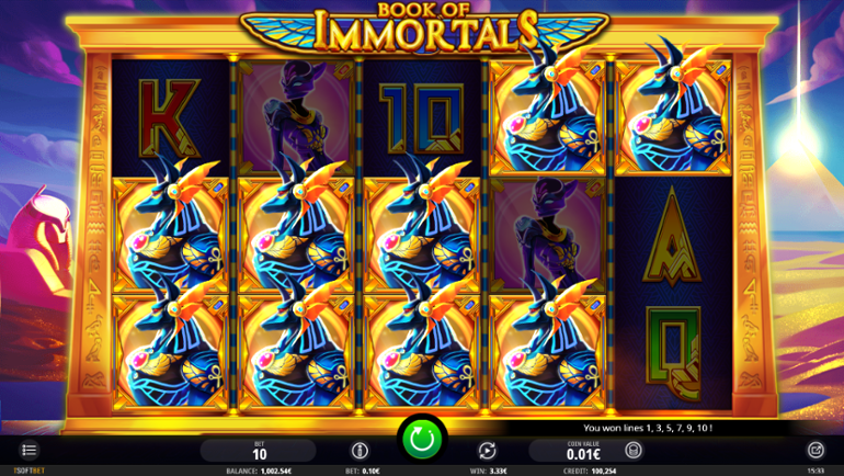 book of iimortals slot machine isoftbet