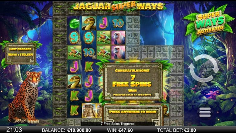 Jaguar Superways Slot Casino Monkey