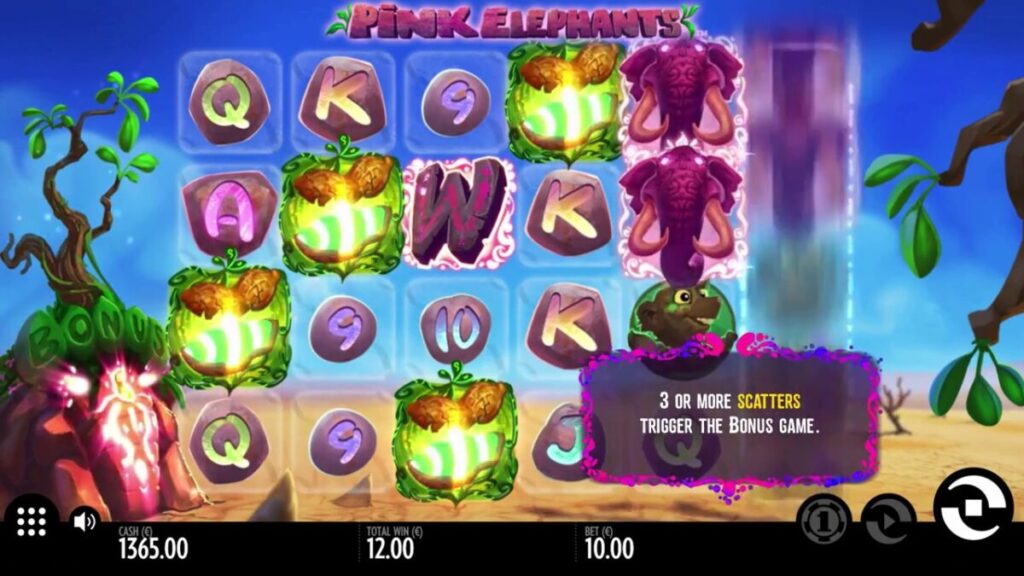 pink elephants thunderkick slot machine